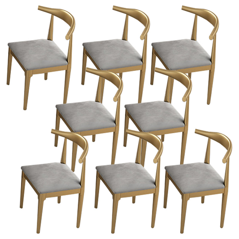 Upholstered Kitchen Dining Chairs Contemporary Metal Arm Chairs
