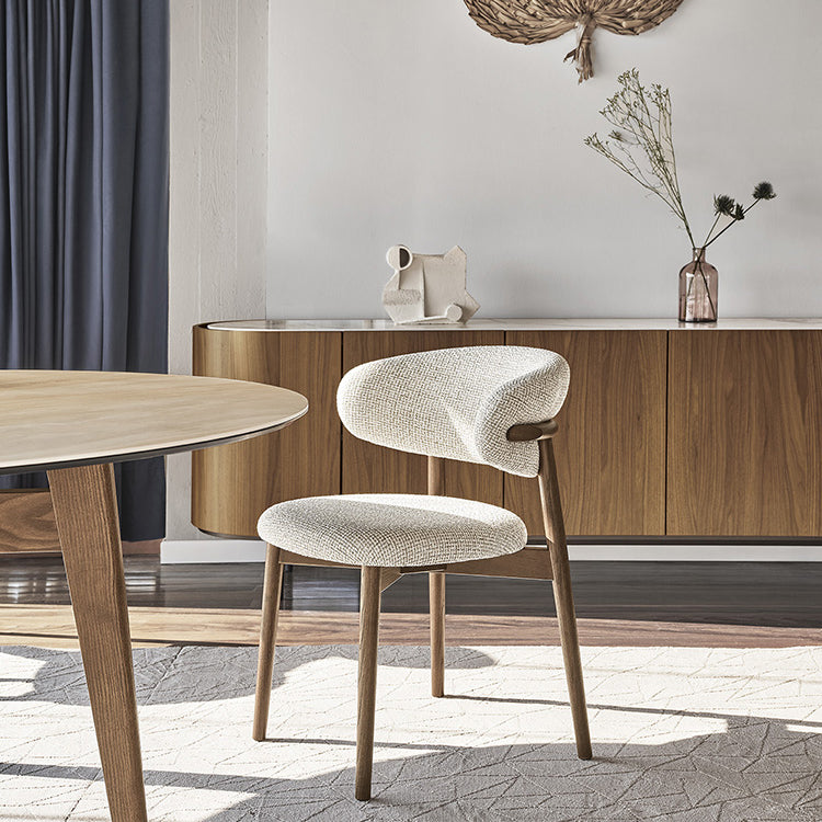 Chaise latéral simple moderne chaise de salle à manger latérale de base en bois massif pour salon