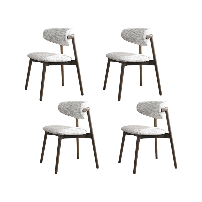 Chaise latéral simple moderne chaise de salle à manger latérale de base en bois massif pour salon