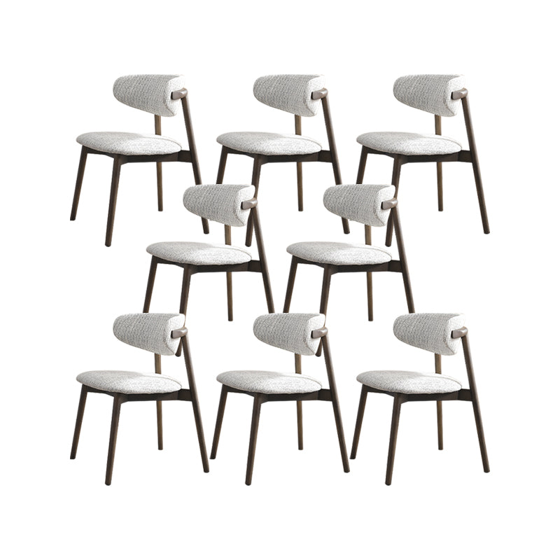 Chaise latéral simple moderne chaise de salle à manger latérale de base en bois massif pour salon