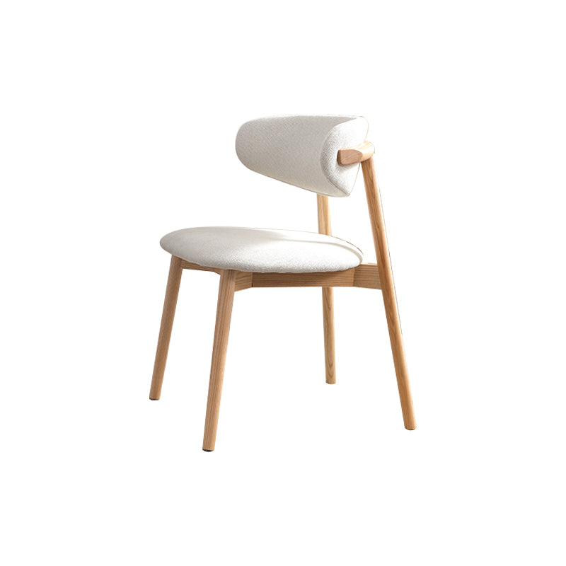Chaise latéral simple moderne chaise de salle à manger latérale de base en bois massif pour salon