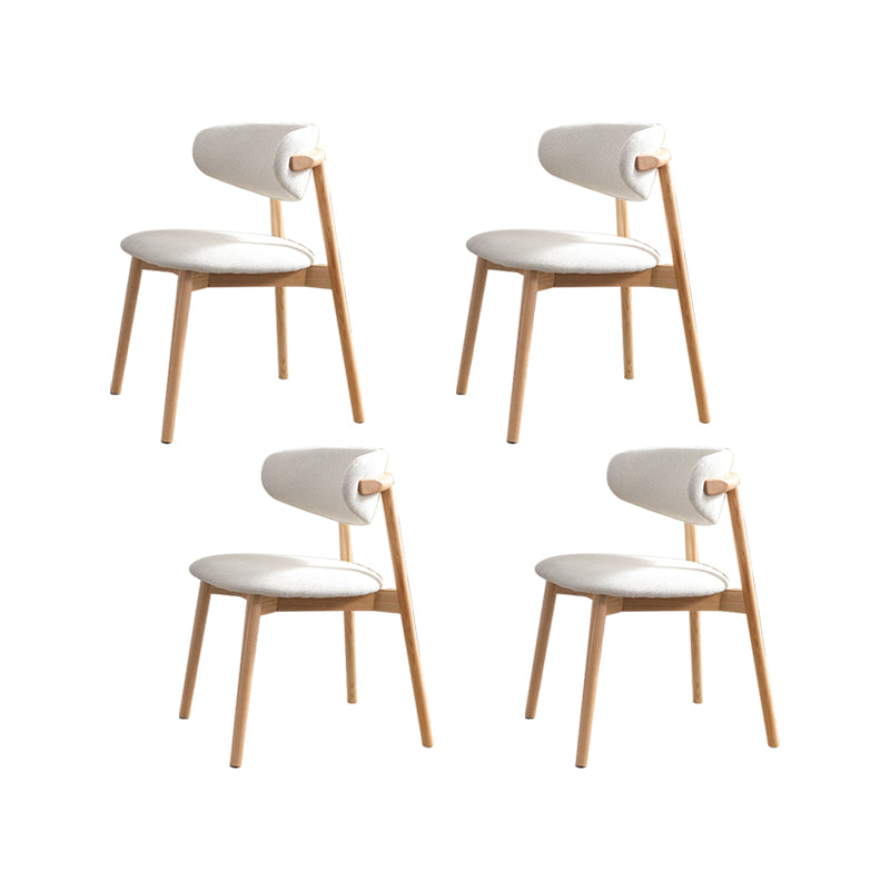 Chaise latéral simple moderne chaise de salle à manger latérale de base en bois massif pour salon