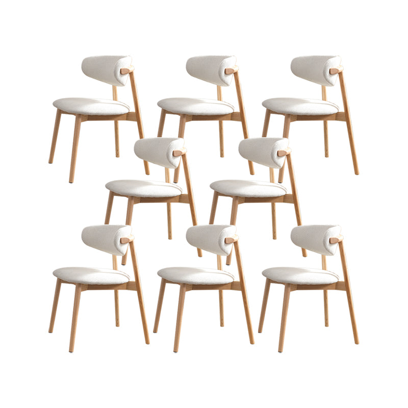 Chaise latéral simple moderne chaise de salle à manger latérale de base en bois massif pour salon