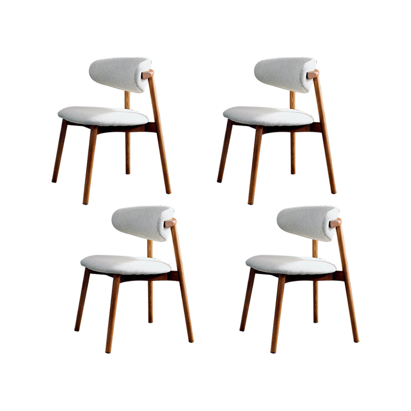 Chaise latéral simple moderne chaise de salle à manger latérale de base en bois massif pour salon