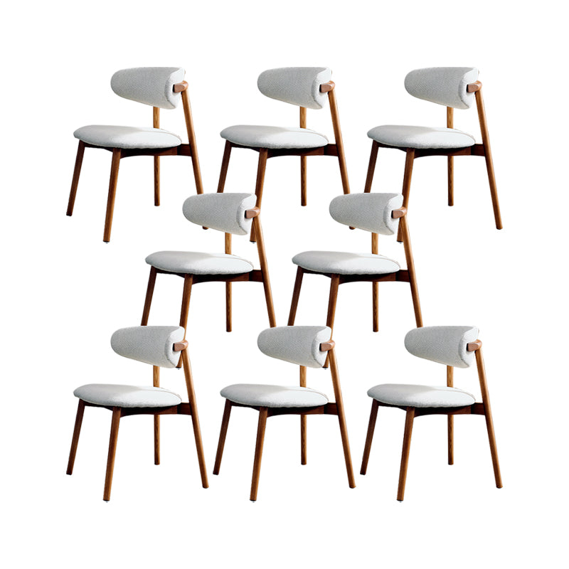 Chaise latéral simple moderne chaise de salle à manger latérale de base en bois massif pour salon