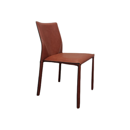 Gestoffeerde eetkamerstoelen faux lederen stoelen met metalen basis