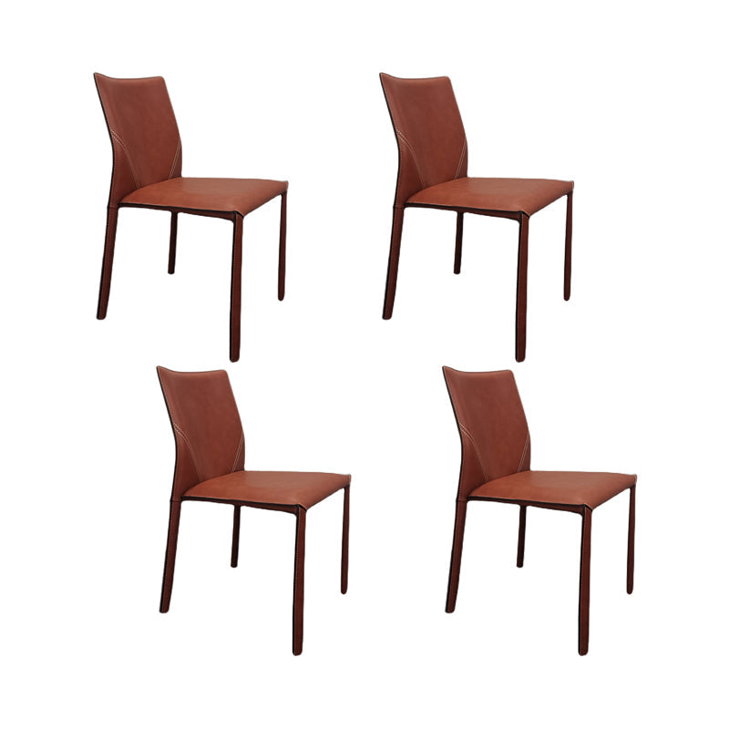 Gestoffeerde eetkamerstoelen faux lederen stoelen met metalen basis