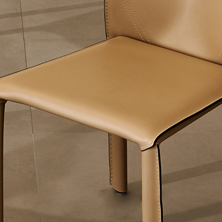 Gestoffeerde eetkamerstoelen faux lederen stoelen met metalen basis