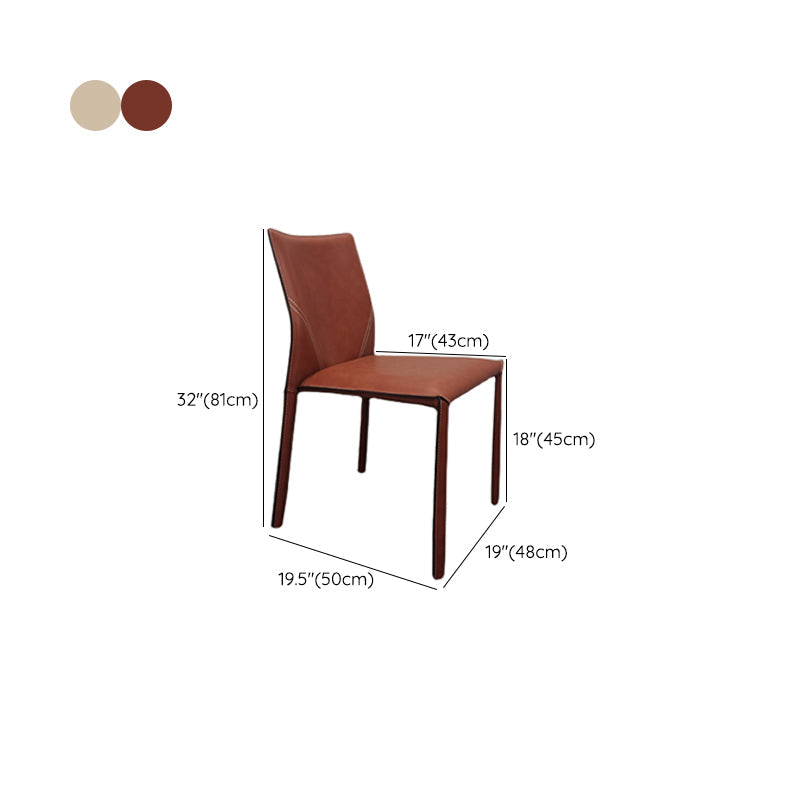 Gestoffeerde eetkamerstoelen faux lederen stoelen met metalen basis