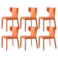 Modern Simple Side Chair Leather Kitchen Dining Chair with Metal Base