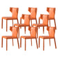 Modern Simple Side Chair Leather Kitchen Dining Chair with Metal Base