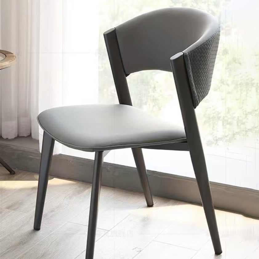 Modern Simple Side Chair Metal Frame Side Dining Chair for Living Room Clearhalo 'Dining Chairs' 'Dining Tables & Seating' 'dining_chair' 'furn' 'furn_dining_chair' 'Furniture' 'Kitchen & Dining Furniture' 7074504