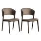 Modern Simple Side Chair Metal Frame Side Dining Chair for Living Room Grey 2 Piece Set Clearhalo 'Dining Chairs' 'Dining Tables & Seating' 'dining_chair' 'furn' 'furn_dining_chair' 'Furniture' 'Kitchen & Dining Furniture' 7074506