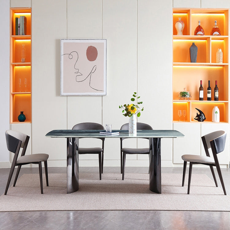 Modern Simple Side Chair Metal Frame Side Dining Chair for Living Room Clearhalo 'Dining Chairs' 'Dining Tables & Seating' 'dining_chair' 'furn' 'furn_dining_chair' 'Furniture' 'Kitchen & Dining Furniture' 7074509