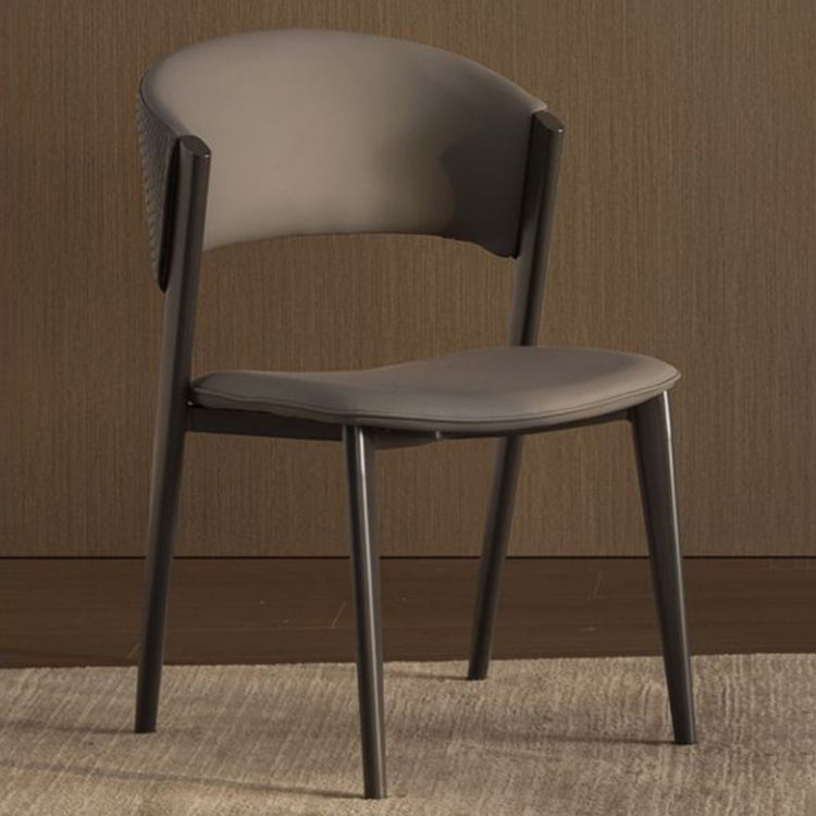 Modern Simple Side Chair Metal Frame Side Dining Chair for Living Room Clearhalo 'Dining Chairs' 'Dining Tables & Seating' 'dining_chair' 'furn' 'furn_dining_chair' 'Furniture' 'Kitchen & Dining Furniture' 7074519