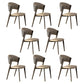 Modern Simple Side Chair Metal Frame Side Dining Chair for Living Room Off-White 8 Piece Set Clearhalo 'Dining Chairs' 'Dining Tables & Seating' 'dining_chair' 'furn' 'furn_dining_chair' 'Furniture' 'Kitchen & Dining Furniture' 7074522