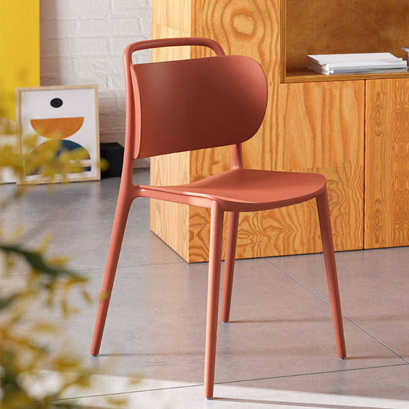 Modern Style Side Chair Plastic Indoor Dining Chair for Living Room