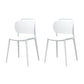 Modern Style Side Chair Plastic Indoor Dining Chair for Living Room
