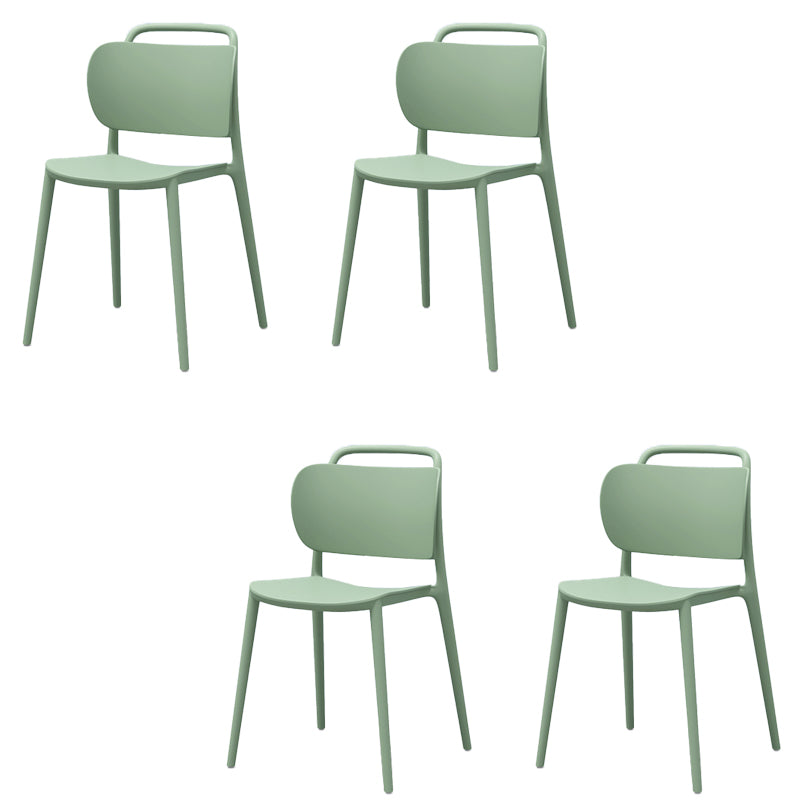 Modern Style Side Chair Plastic Indoor Dining Chair for Living Room