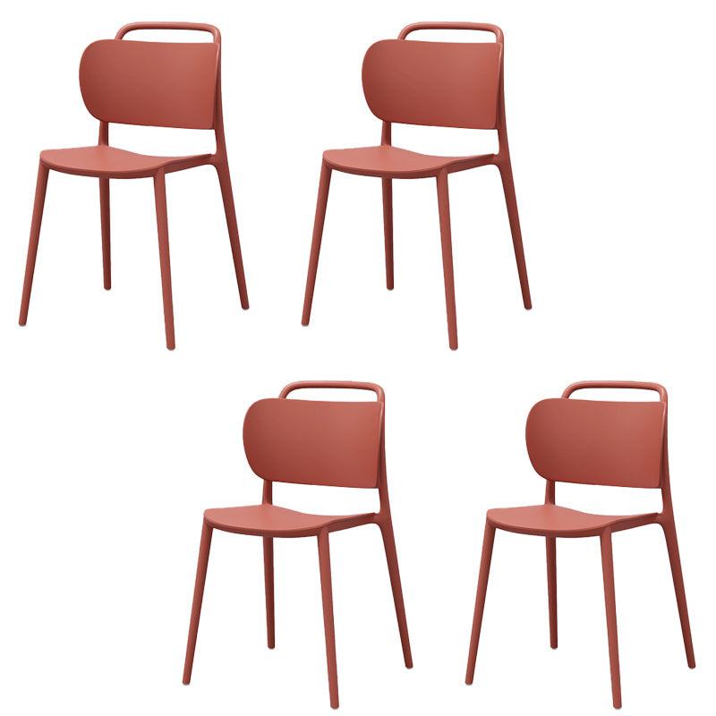 Modern Style Side Chair Plastic Indoor Dining Chair for Living Room
