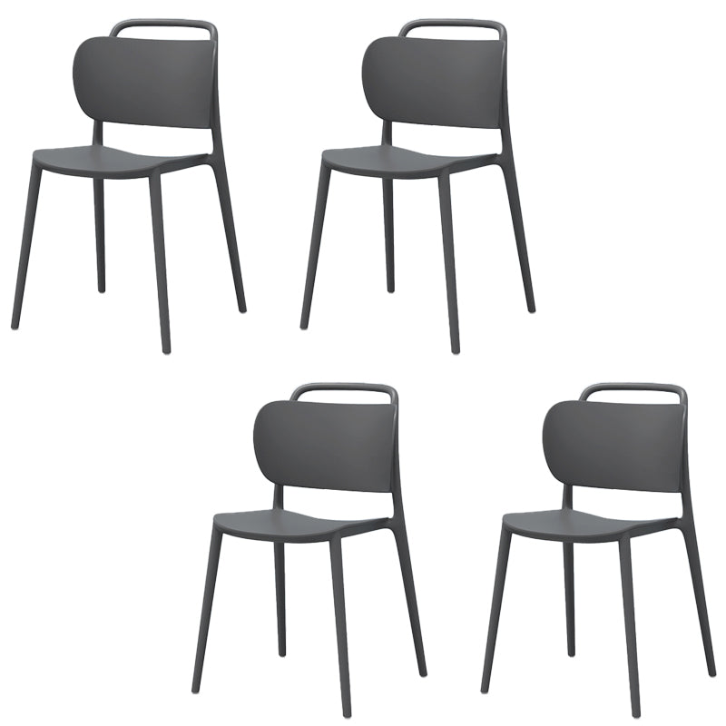 Modern Style Side Chair Plastic Indoor Dining Chair for Living Room