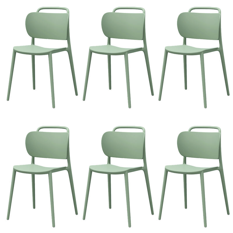 Modern Style Side Chair Plastic Indoor Dining Chair for Living Room