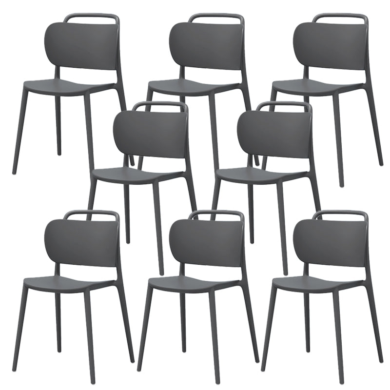 Modern Style Side Chair Plastic Indoor Dining Chair for Living Room