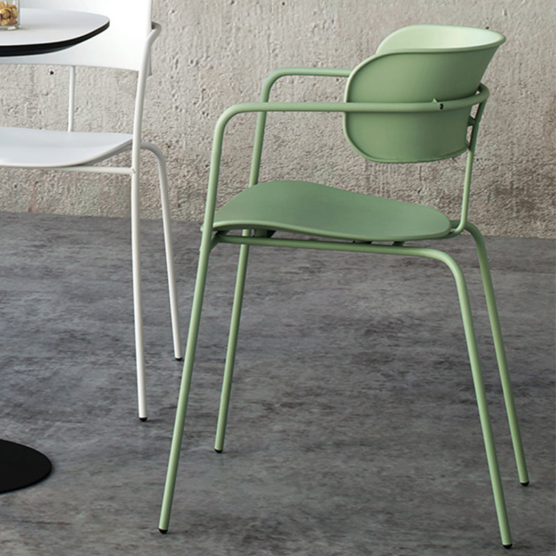 Modern Style Arm Chair Plastic Indoor Dining Chair for Living Room Clearhalo 'Dining Chairs' 'Dining Tables & Seating' 'dining_chair' 'furn' 'furn_dining_chair' 'Furniture' 'Kitchen & Dining Furniture' 7074626