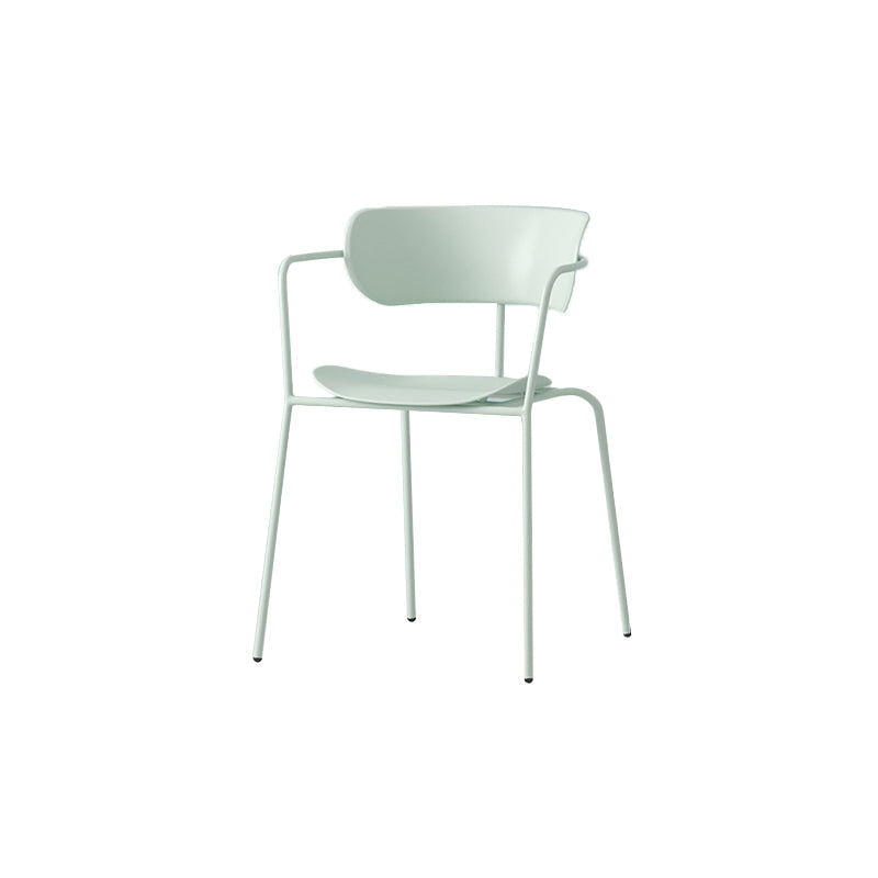Modern Style Arm Chair Plastic Indoor Dining Chair for Living Room Green 1 Piece Clearhalo 'Dining Chairs' 'Dining Tables & Seating' 'dining_chair' 'furn' 'furn_dining_chair' 'Furniture' 'Kitchen & Dining Furniture' 7074630