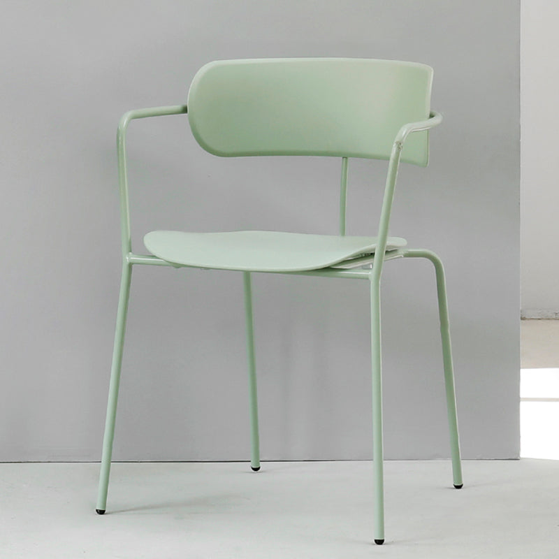 Modern Style Arm Chair Plastic Indoor Dining Chair for Living Room Clearhalo 'Dining Chairs' 'Dining Tables & Seating' 'dining_chair' 'furn' 'furn_dining_chair' 'Furniture' 'Kitchen & Dining Furniture' 7074644