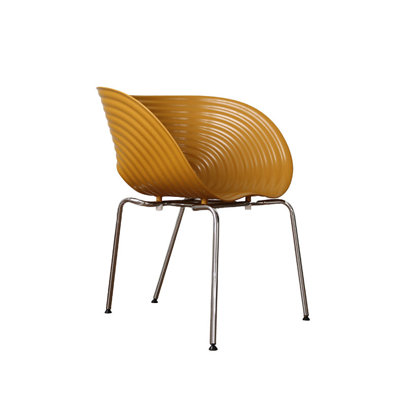 Industrial Style Arm Chair Plastic Indoor Dining Chair for Living Room