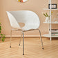 Industrial Style Arm Chair Plastic Indoor Dining Chair for Living Room
