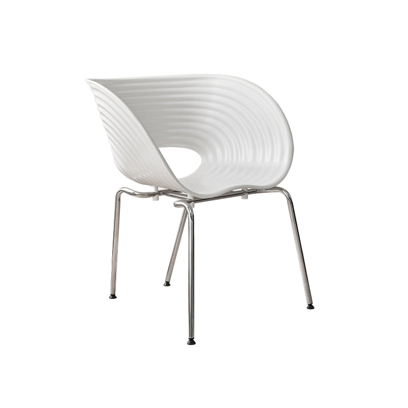 Industrial Style Arm Chair Plastic Indoor Dining Chair for Living Room