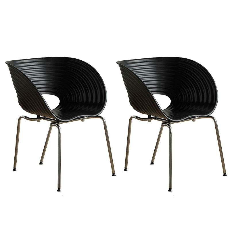 Industrial Style Arm Chair Plastic Indoor Dining Chair for Living Room