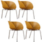 Industrial Style Arm Chair Plastic Indoor Dining Chair for Living Room