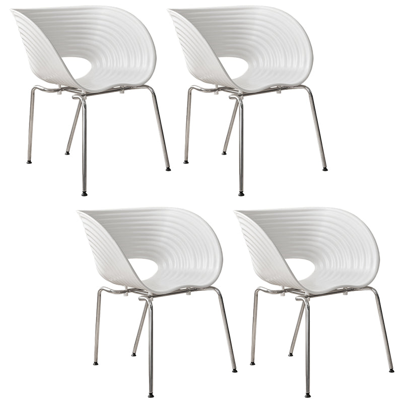 Industrial Style Arm Chair Plastic Indoor Dining Chair for Living Room