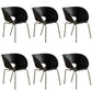 Industrial Style Arm Chair Plastic Indoor Dining Chair for Living Room