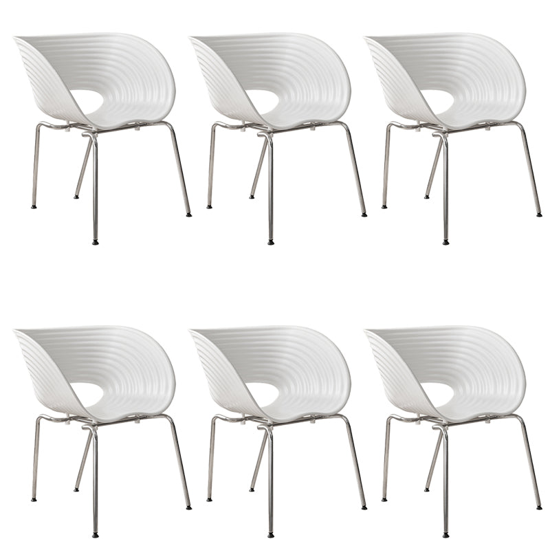 Industrial Style Arm Chair Plastic Indoor Dining Chair for Living Room