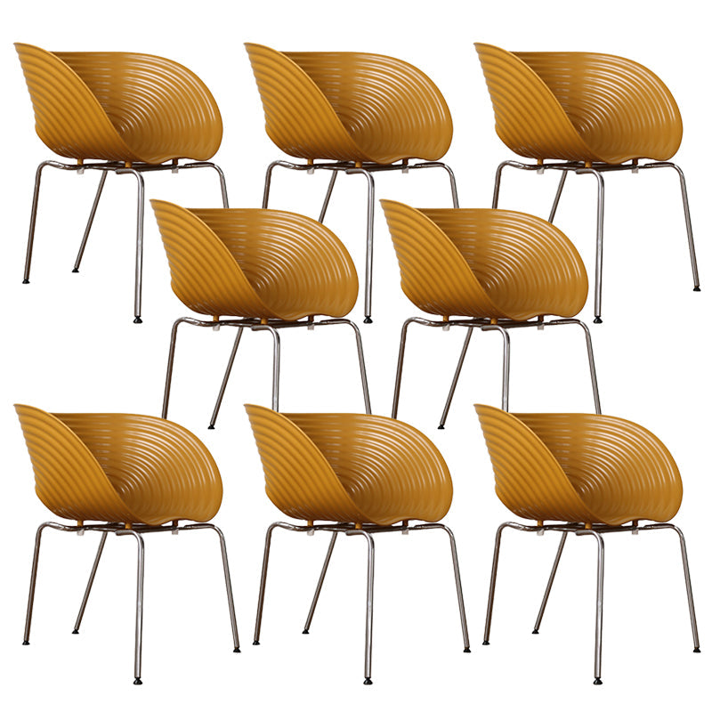 Industrial Style Arm Chair Plastic Indoor Dining Chair for Living Room