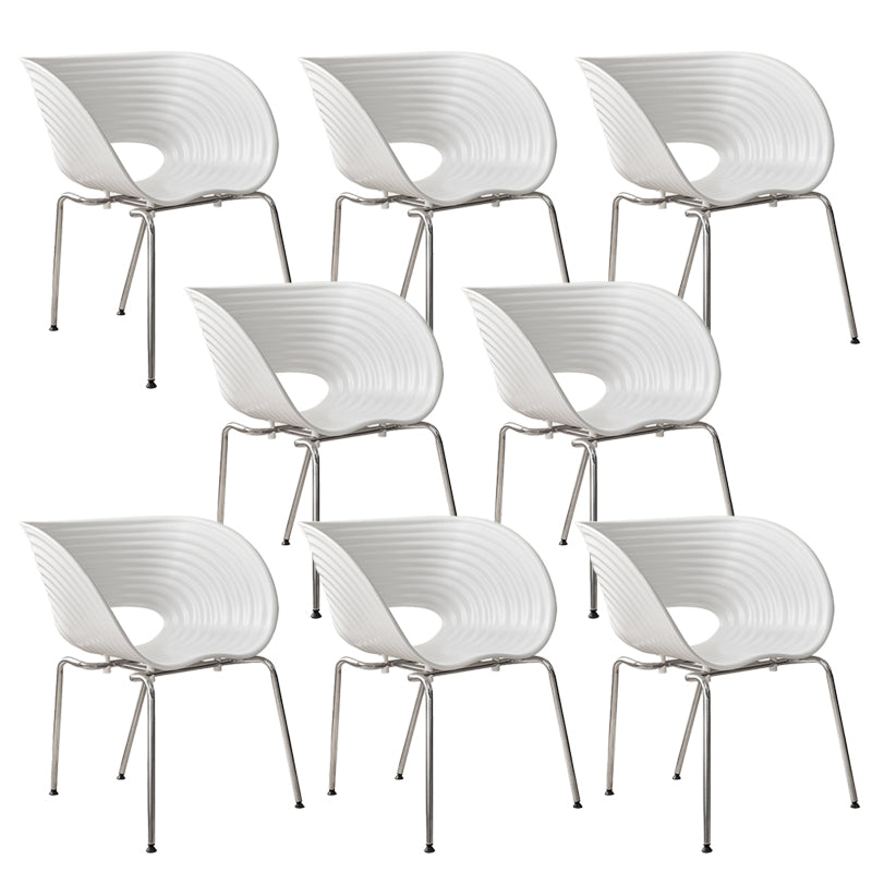 Industrial Style Arm Chair Plastic Indoor Dining Chair for Living Room