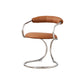 Industrial Style Arm Chair Upholstered Dining Chair for Living Room
