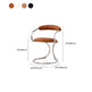 Industrial Style Arm Chair Upholstered Dining Chair for Living Room