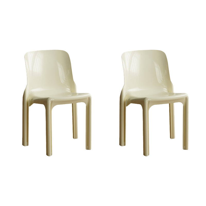 Modern Style Side Chair Plastic Dining Chair for Living Room