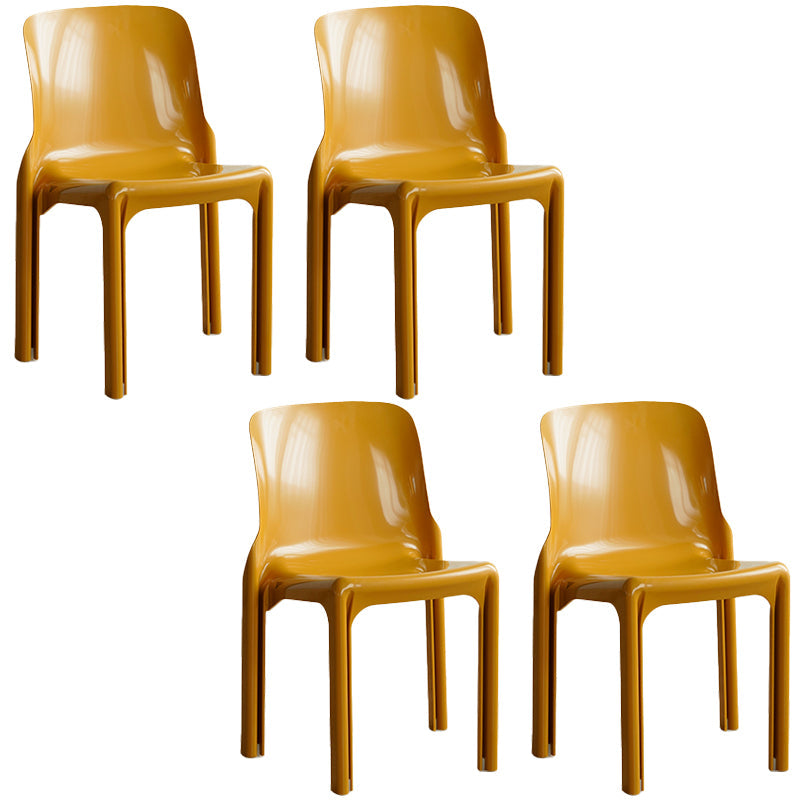 Modern Style Side Chair Plastic Dining Chair for Living Room