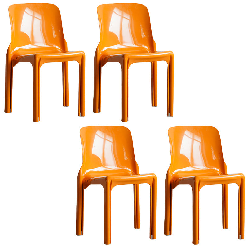Modern Style Side Chair Plastic Dining Chair for Living Room