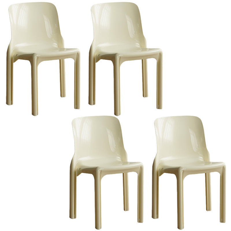 Modern Style Side Chair Plastic Dining Chair for Living Room