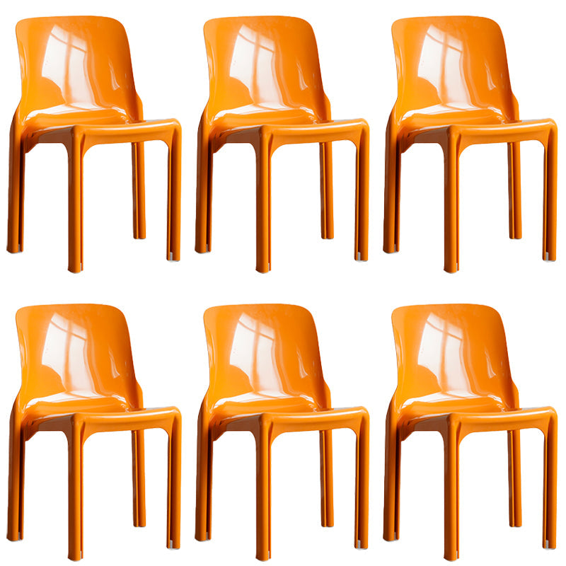 Modern Style Side Chair Plastic Dining Chair for Living Room