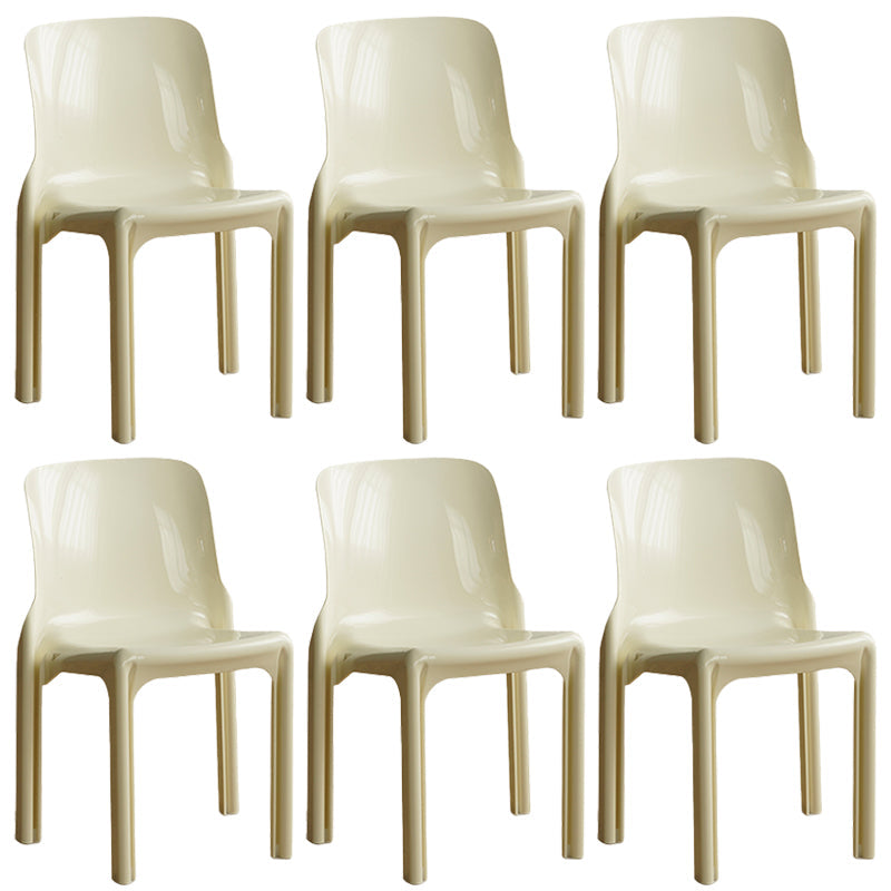 Modern Style Side Chair Plastic Dining Chair for Living Room