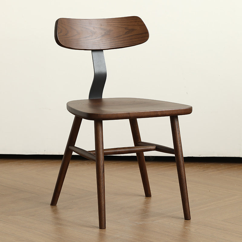 Industriële stijl zijstoel Solid Wood indoor Diner stoel voor woonkamer