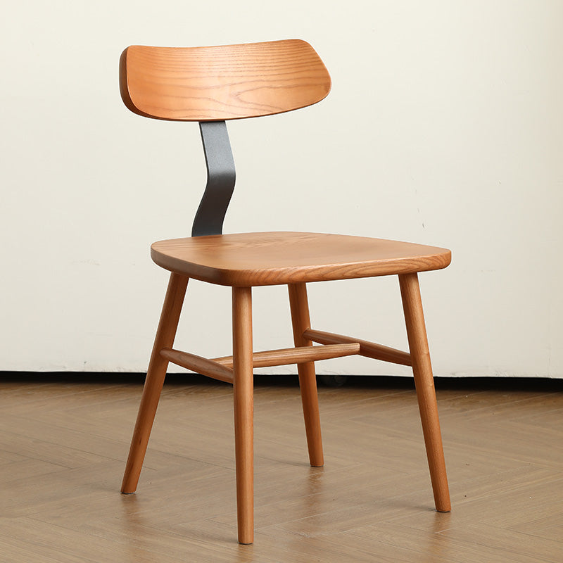 Industriële stijl zijstoel Solid Wood indoor Diner stoel voor woonkamer